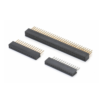 1.27mm 圆孔排母 单排180度